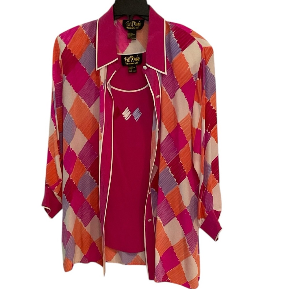 Bob Mackie Wearable Art top and shell set